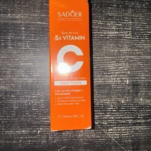 SADOER Skin Active 5x Vit C Whitening Brightening Face Toner 4.58 Fl Oz Ex 6/28